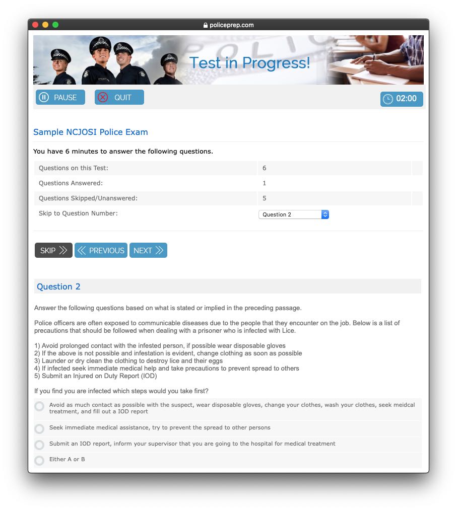 US Police Officer Recruits